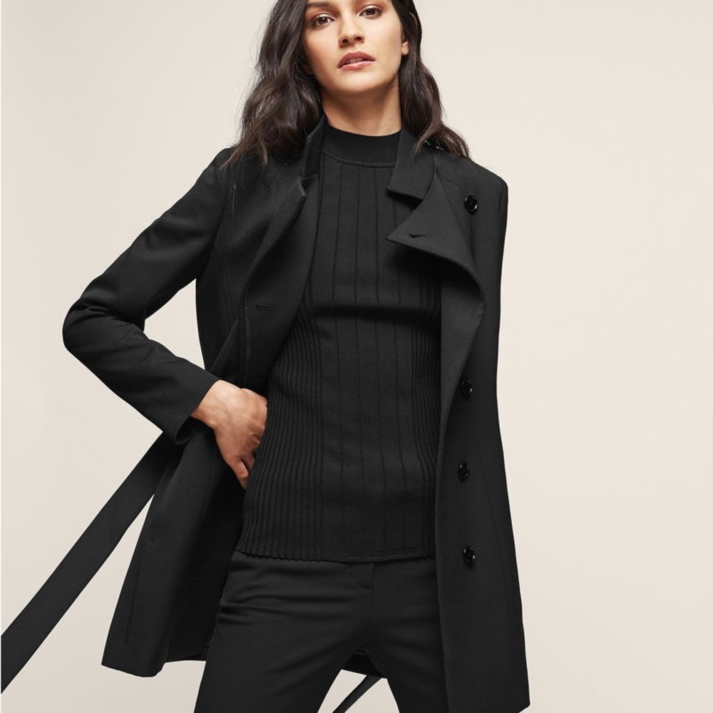 Reiss Luca Wrap Front Jacket 4 - Picture 4 of 15